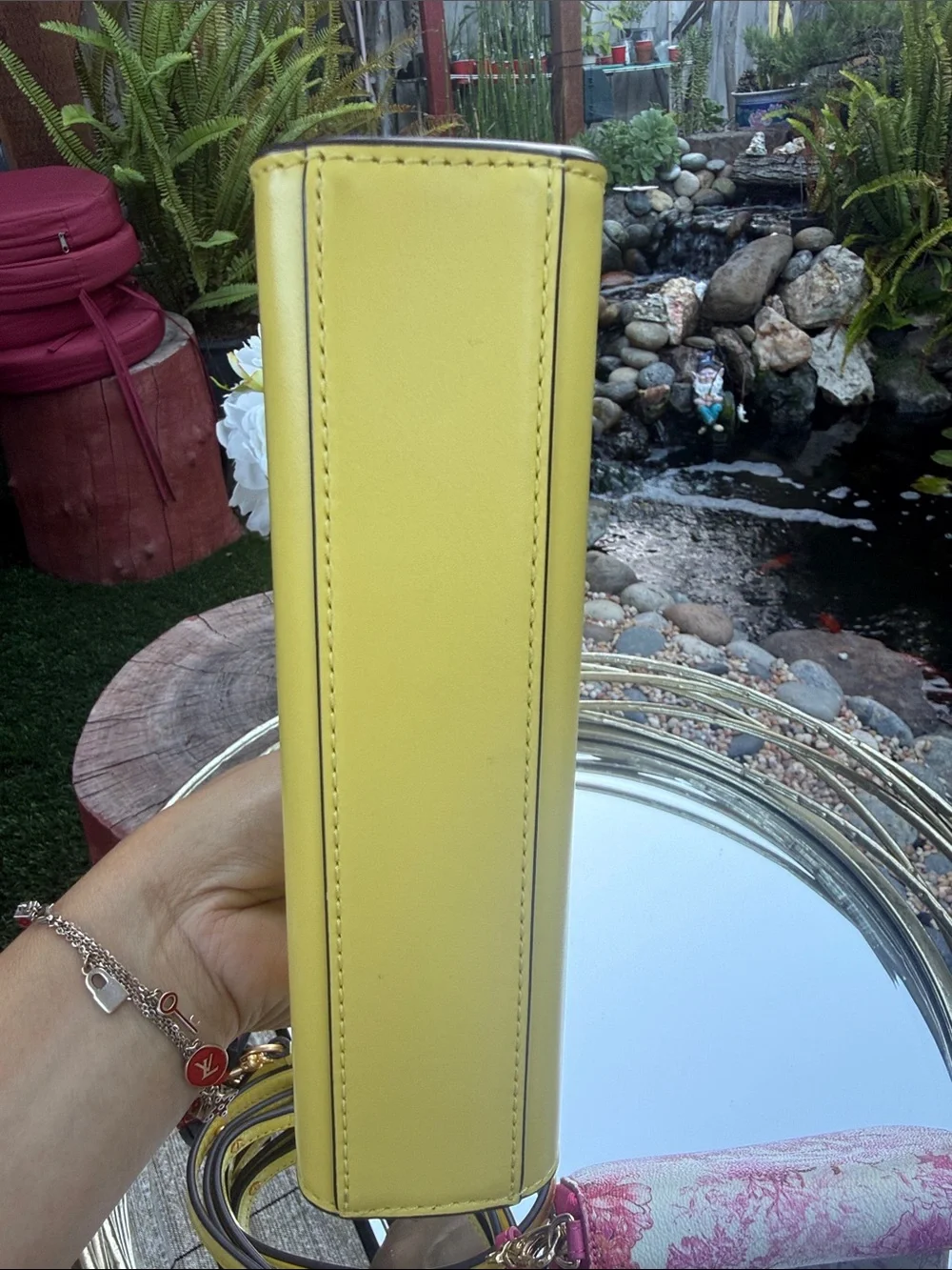 Tory Burch Lemon Yellow Top-Handle Satchel with Gold Hardware